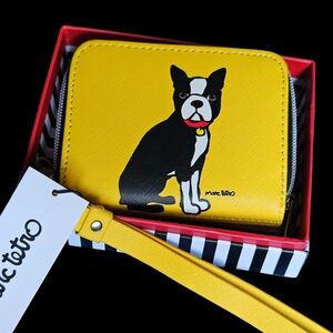 🐶Marc Tetro Boxer Puppy Dog Yellow and Black Wallet - NWT&B🐶